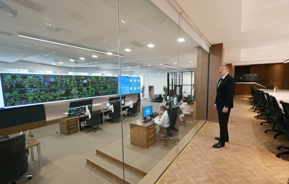 President Ilham Aliyev inaugurated newly-reconstructed main control, scientific, training and laboratory complex of AzerEnergy OJSC VIDEO
