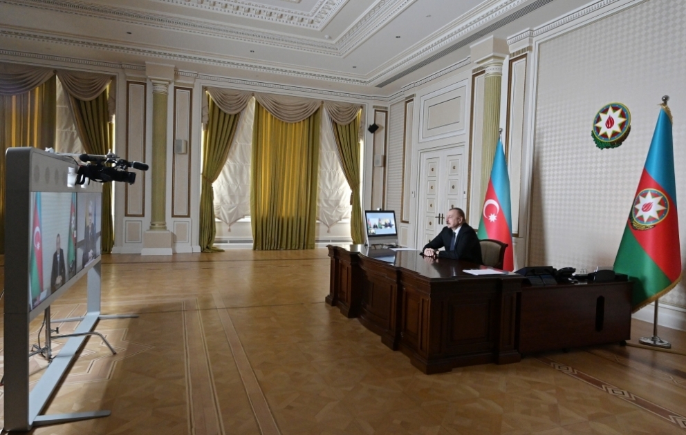 Videotelefont zwischen Aliyev und Nausėda VIDEO