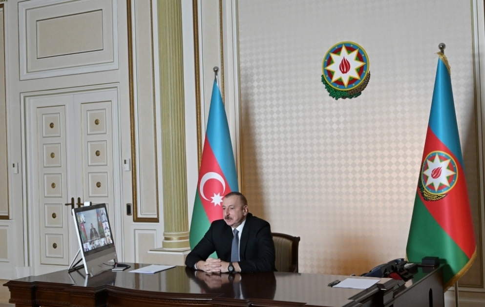 President Ilham Aliyev and President of European Bank for Reconstruction and Development held videoconference VIDEO