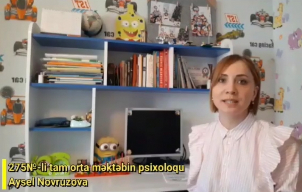 “Məktəb psixoloqundan tövsiyələr” sosial-maarifləndirmə layihəsi davam edir VİDEO