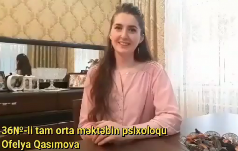 “Məktəb psixoloqundan tövsiyələr” layihəsi davam edir VİDEO
