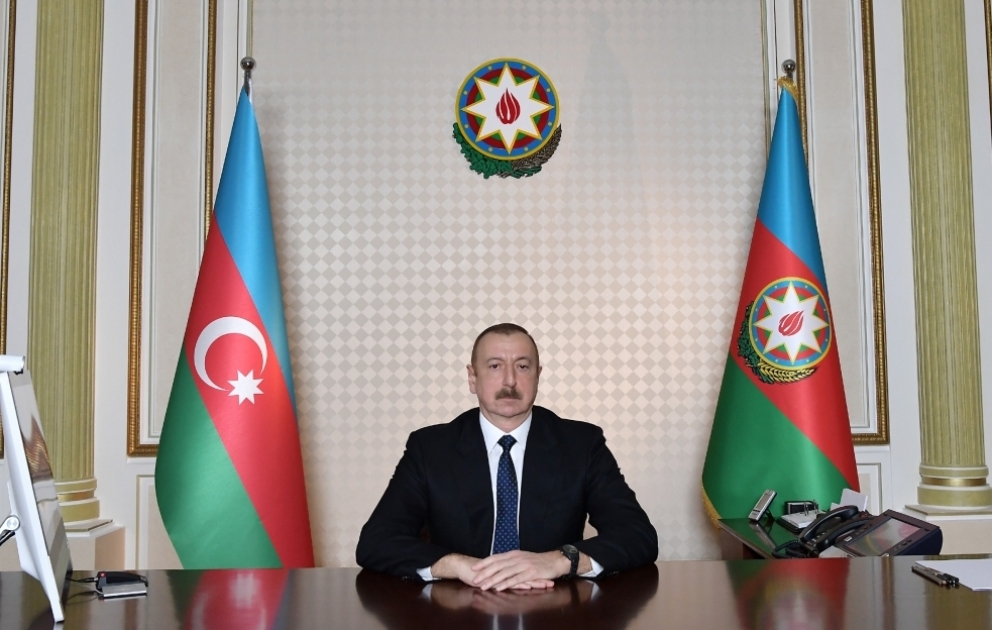 Präsident Ilham Aliyev empfängt neu ernannten Generalstaatsanwalt Kamran Aliyev in Videokonferenzformat VIDEO