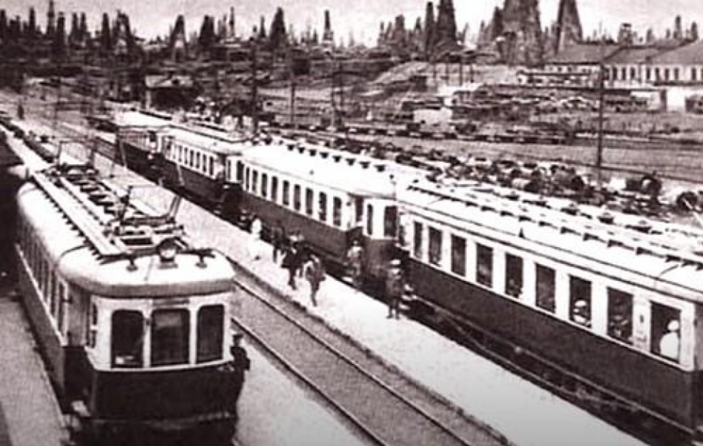 Məşhur kanalda SSRİ ərazisində ilk elektrik qatarının Bakıda fəaliyyətə başlamasından danışılıb