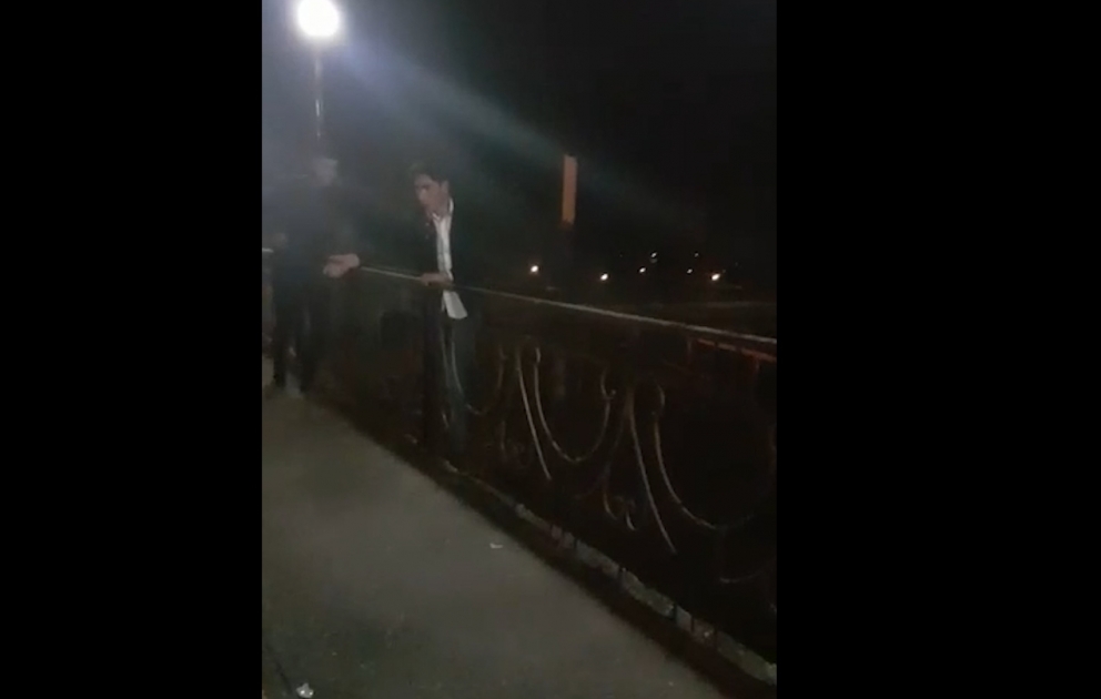 Qazaxda polis əməkdaşı intihara cəhd göstərən şəxsin həyatını xilas edib VİDEO