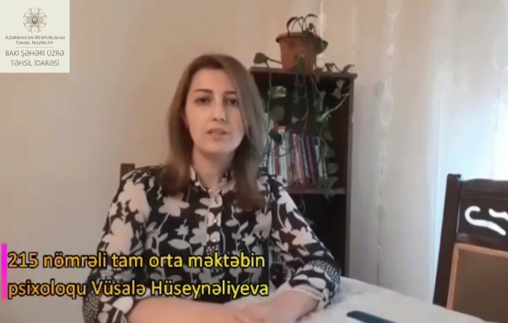 Məktəb psixoloqu abituriyentlərdə stresin idarə olunması mövzusunda tövsiyələrini təqdim edir VİDEO