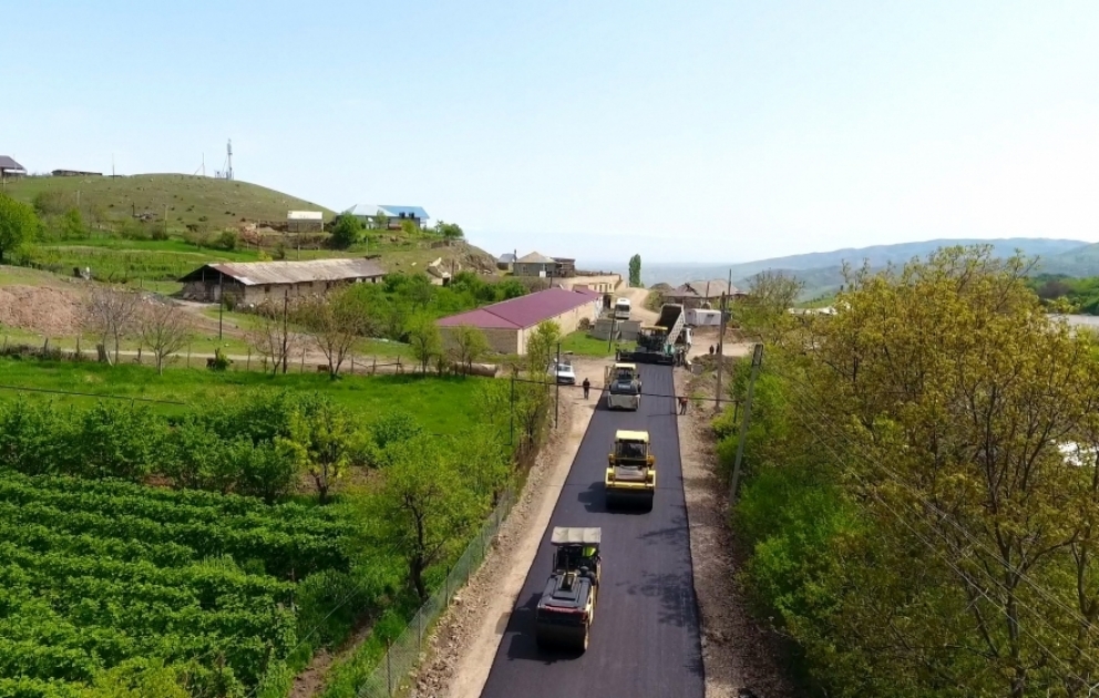 Göygöldə 18,9 kilometrlik avtomobil yolları yenidən qurulur VİDEO