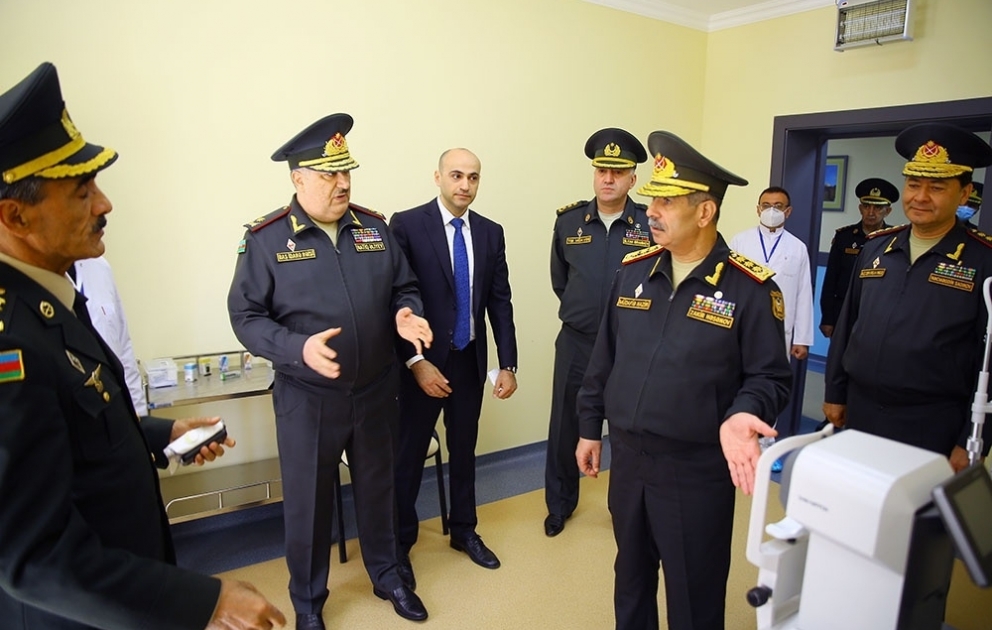 Müdafiə naziri Baş Klinik Hospitalın yeni korpusunun açılışında iştirak edib  VİDEO