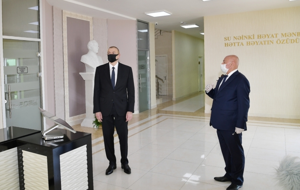 President Ilham Aliyev attended ceremony to launch drinking water supply and sewerage systems in Aghjabadi VIDEO