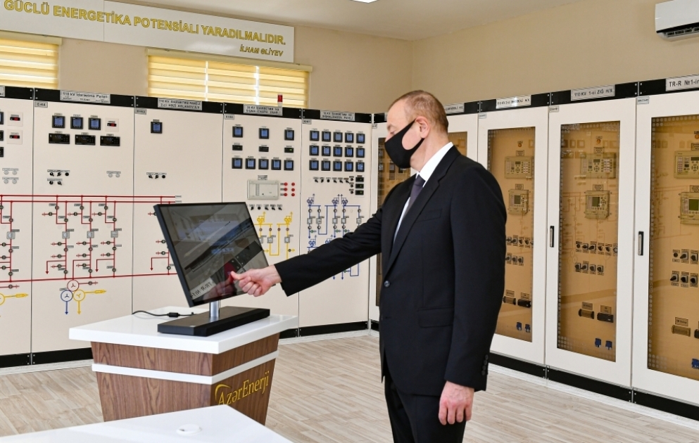 Prezident İlham Əliyev Bakının Xətai rayonunda “Azərenerji”nin “Əhmədli” yarımstansiyasının açılışında iştirak edib YENİLƏNİB VİDEO