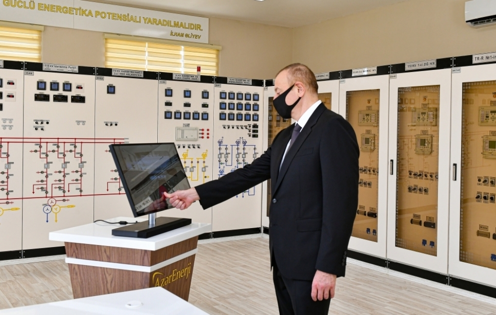 Le président Ilham Aliyev participe à l’inauguration d’une sous-station électrique à Bakou VIDEO