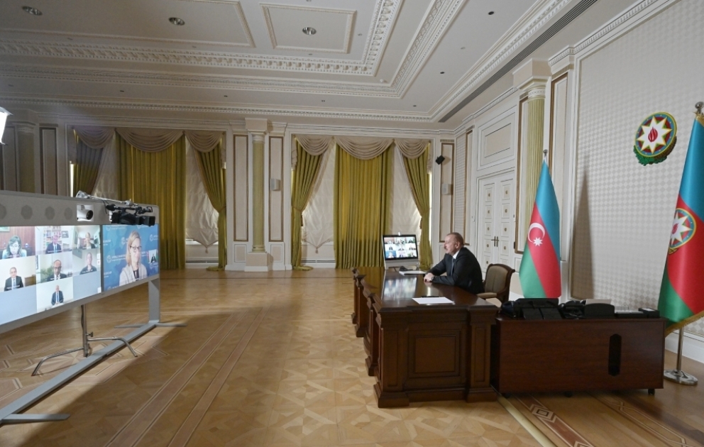 Prezident İlham Əliyevlə Dünya Bankının yeni vitse-prezidenti və digər nümayəndələri arasında videokonfrans keçirilib YENİLƏNİB VİDEO