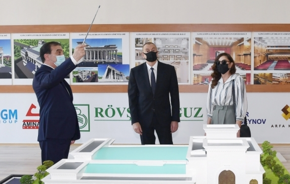 In der Stadt Ganja wird neues Gebäude für Schauspielhaus gebaut VIDEO