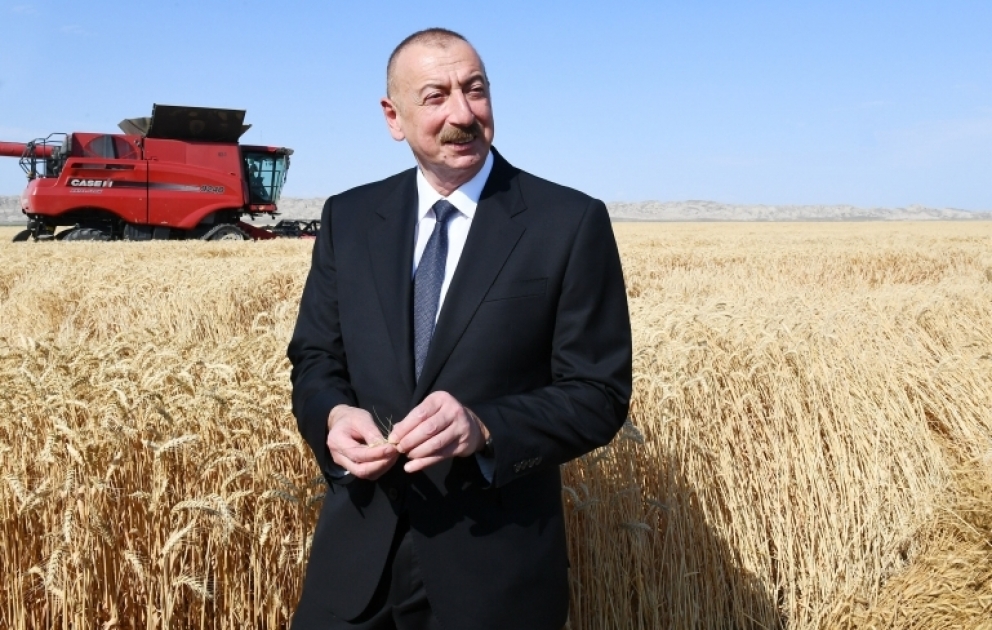 Im Dorf Garaaghajli im Samukh Rayon neuer Agropark präsentiert VIDEO