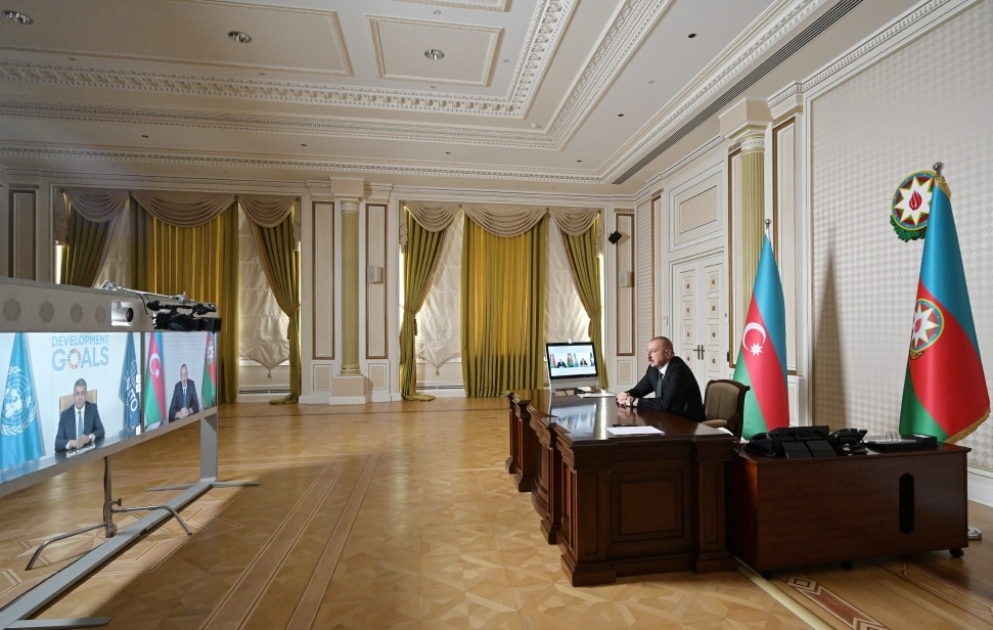 Videokonferenz zwischen Präsident Ilham Aliyev und dem Generalsekretär der WTO VIDEO