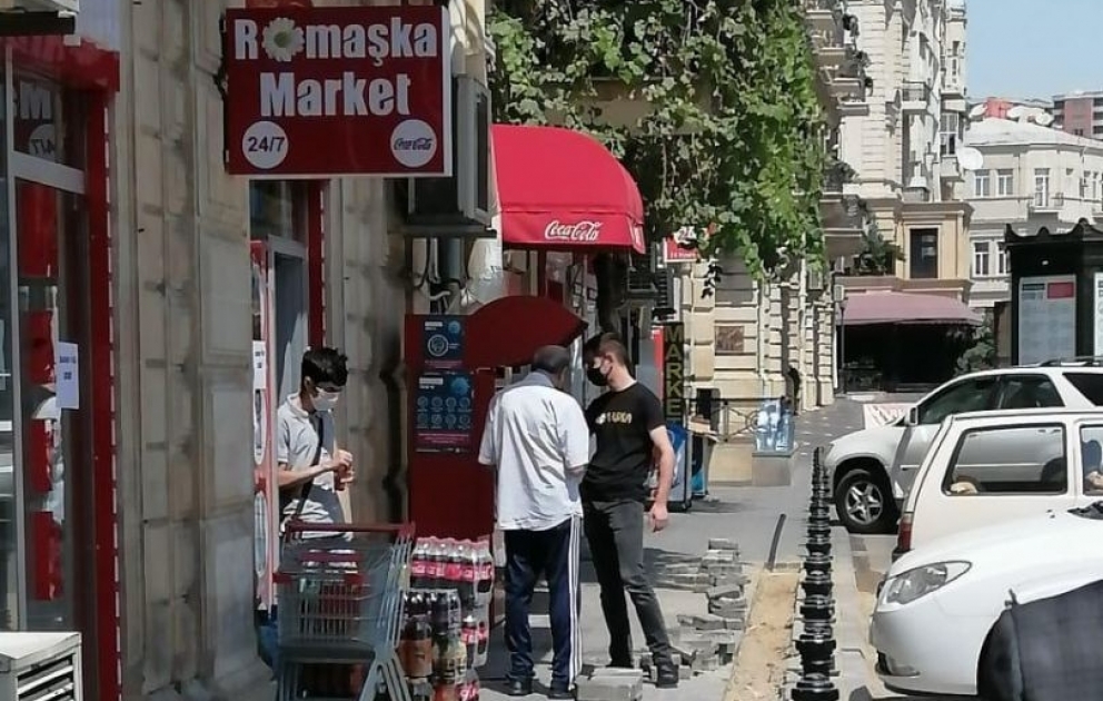 Bakıda koronavirusa yoluxan şəxs mağazada aşkarlanıb VİDEO