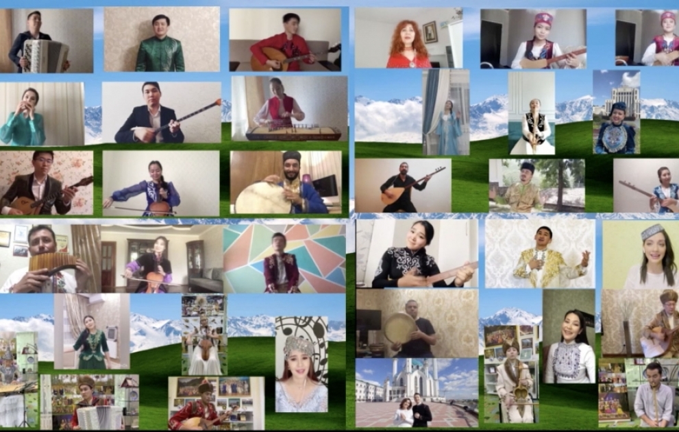 TÜRKSOY Elbası Nursultan Nazarbayevin yubileyini musiqili proqramla təbrik edib VİDEO