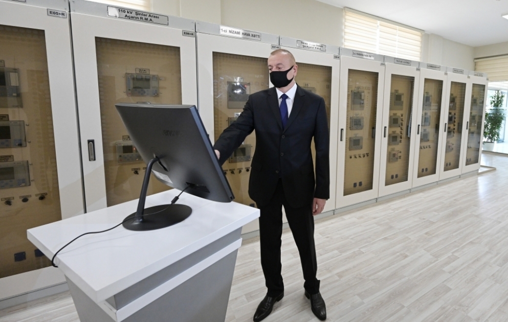 President Ilham Aliyev inaugurated newly renovated “8th km” substation in Nizami district, Baku VIDEO
