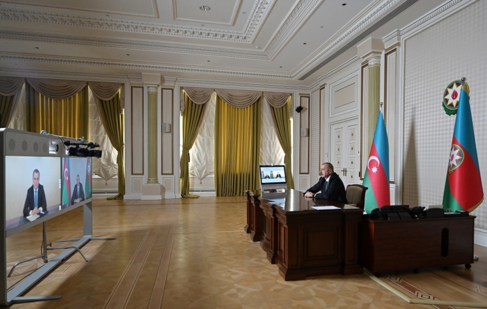 Prezident İlham Əliyev Ceyhun Bayramovu Xarici İşlər naziri təyin olunması ilə əlaqədar videoformatda qəbul edib VİDEO