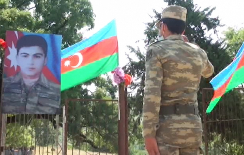 İsmayıllıda şəhid əsgərimizin məzarı ziyarət olunubVİDEO ​