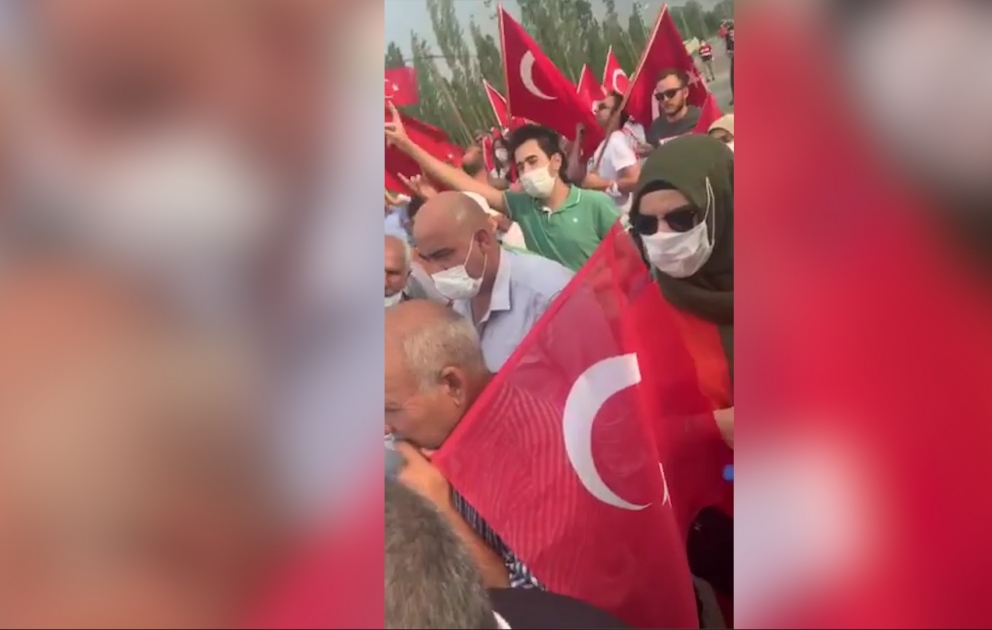 İğdırda Ermənistanın işğalçılıq siyasətinə qarşı etiraz aksiyası keçirilirVİDEO