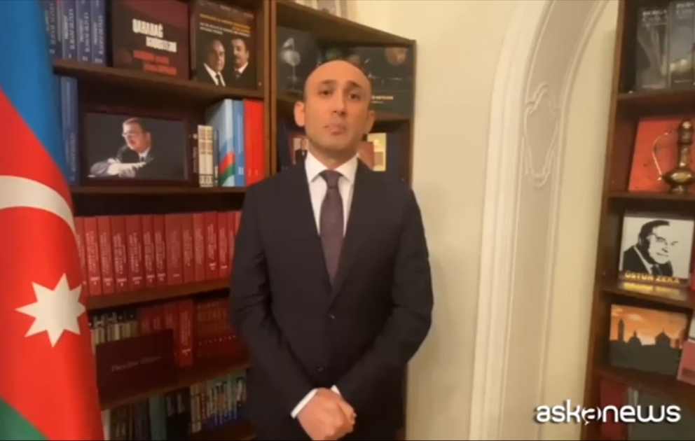 Azərbaycan səfirinin videomüsahibəsi İtaliya mətbuatında geniş yayılıbVİDEO