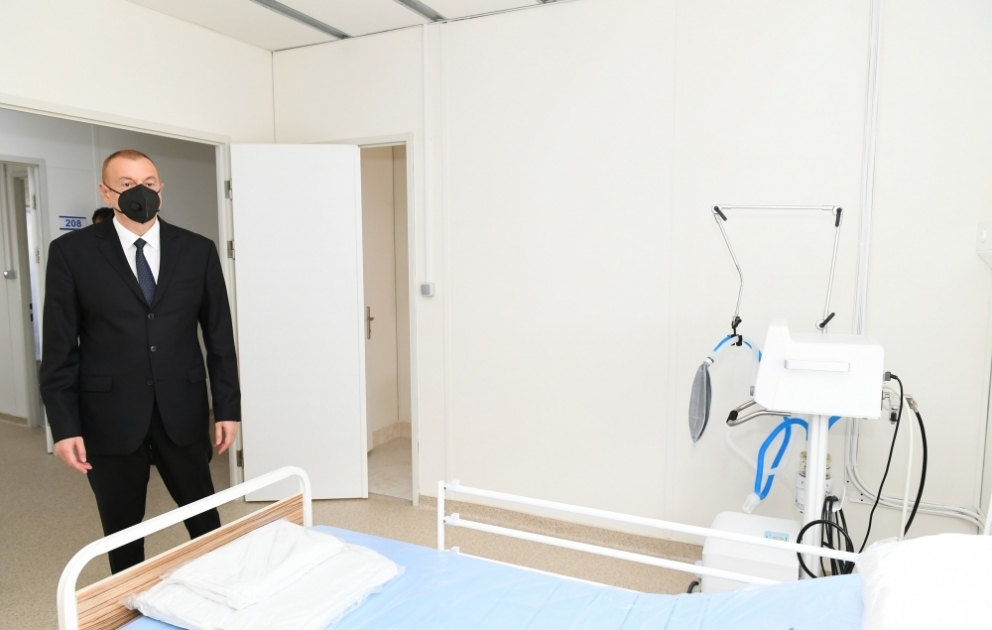 In Scheki-Region modulares Hospital eröffnet VIDEO