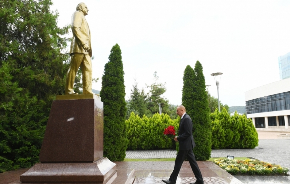 Le président Ilham Aliyev a fait un déplacement dans la région de Guébélé VIDEO