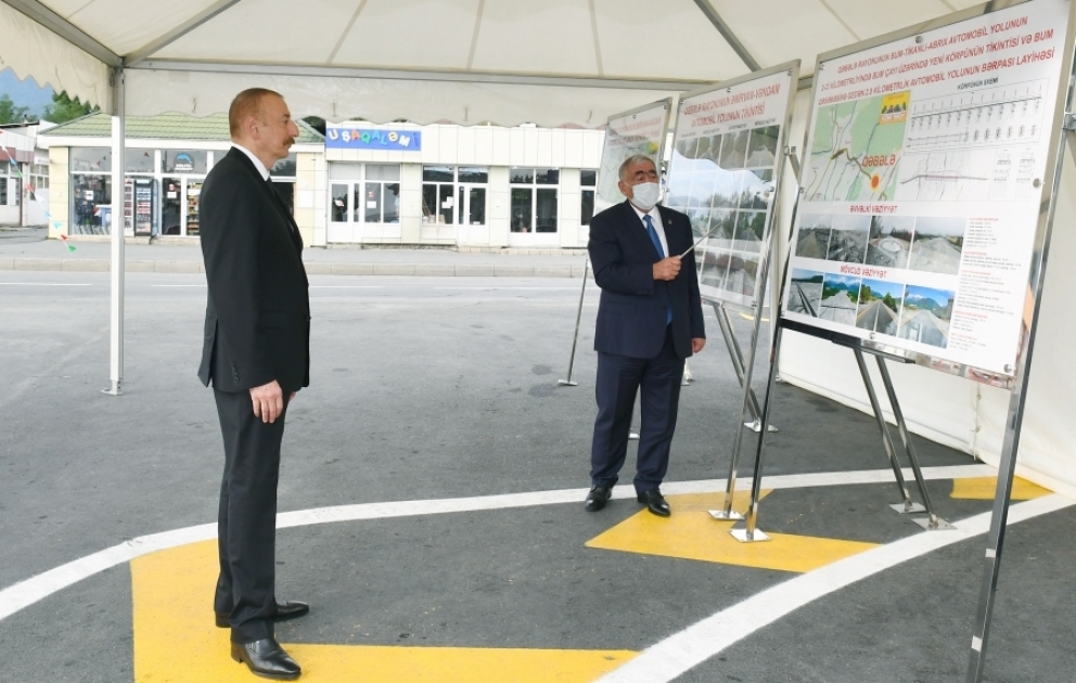 Le président Ilham Aliyev participé à l’ouverture de la route Emirvan-Vendam VIDEO