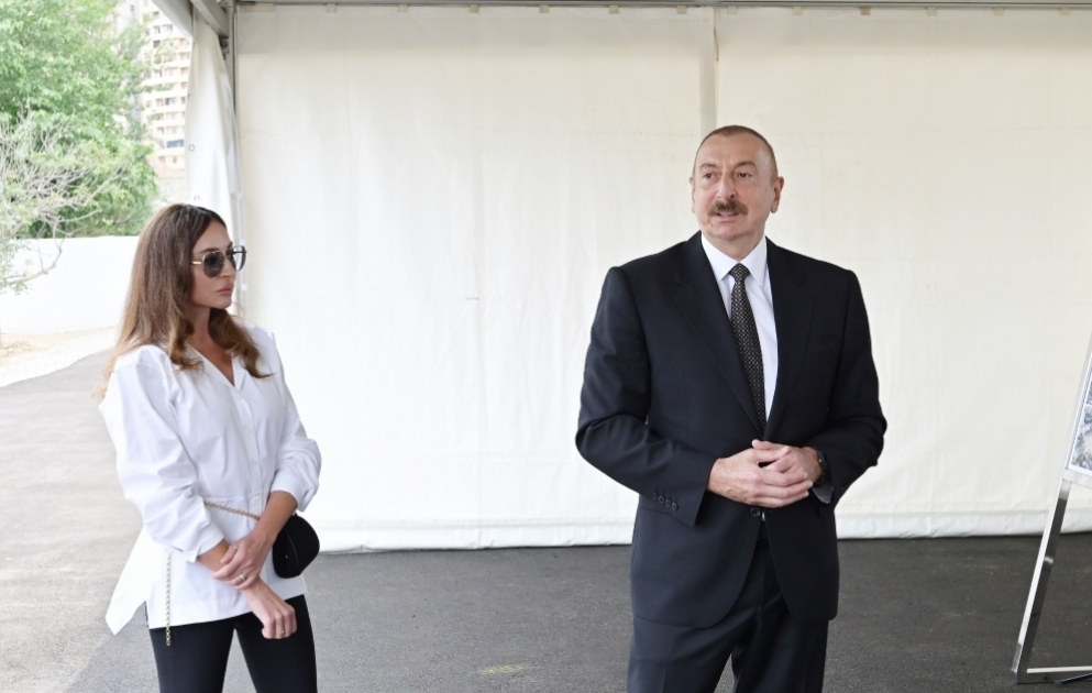 Prezident İlham Əliyev Yasamal rayonunda salınacaq meşə tipli yeni parkda görüləcək işlərlə tanış olub YENİLƏNİB  VİDEO