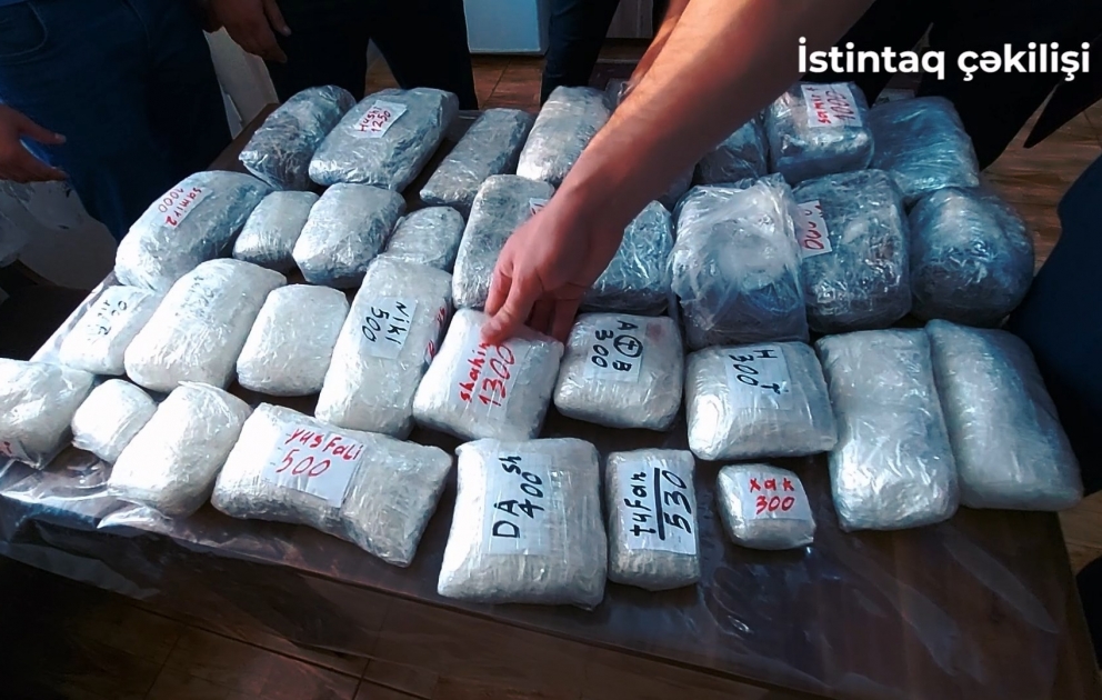 Otuz kiloqramdan çox narkotik vasitənin qanunsuz dövriyyəyə buraxılmasının qarşısı alınıb VİDEO