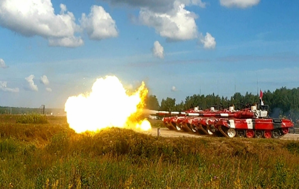 Armespiele 2020: Aserbaidschanische Panzersoldaten setzen ihre Vorbereitungen auf den Panzerbiathlon-Wettbewerb fort VIDEO