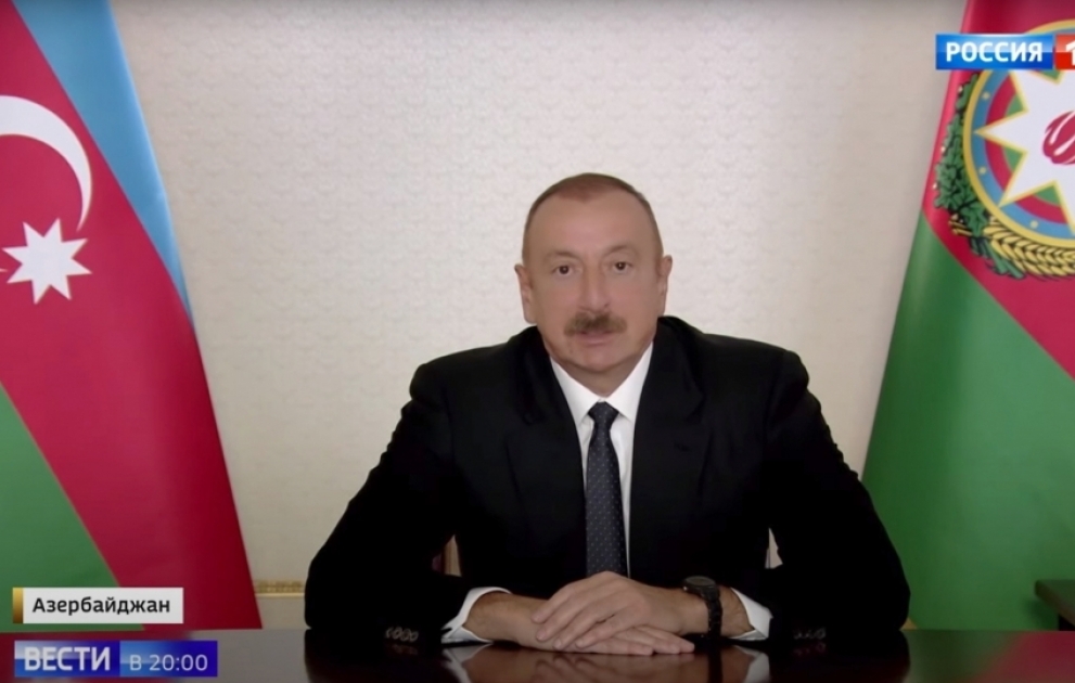 Le nouveau complexe de musée historico-militaire « Hauteurs de Sambek », de la Première Guerre mondiale, a été inauguré L’interview du président Ilham Aliyev a été diffusée dans les reportages à ce sujet sur les chaînes Rossiya-24 et Rossiya-1 VIDEO