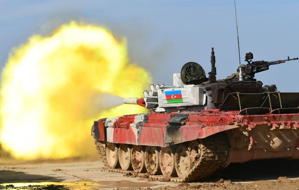 Azərbaycan tankçıları “Tank biatlonu” müsabiqəsində final mərhələsinə yüksəlib VİDEO