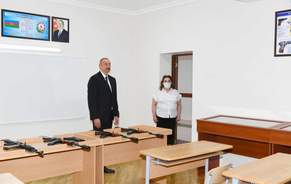 President Ilham Aliyev viewed renovation work carried out at school No. 251, inaugurated new block of the school VIDEO