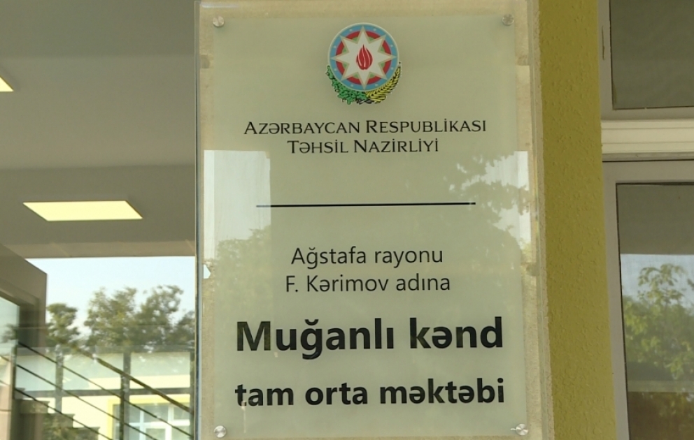 Ağstafanın Muğanlı kəndində qəzalı vəziyyətdə olan məktəb binası əsaslı təmir edilib FOTO VİDEO
