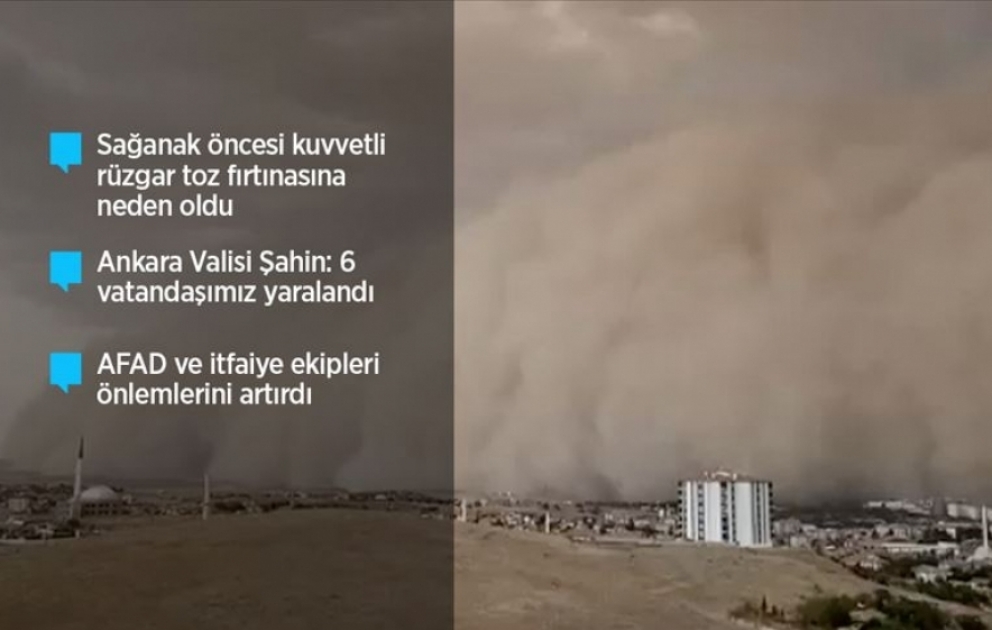 Ankarada əlverişsiz hava şəraiti bir sıra problemlər yaradıb VİDEO