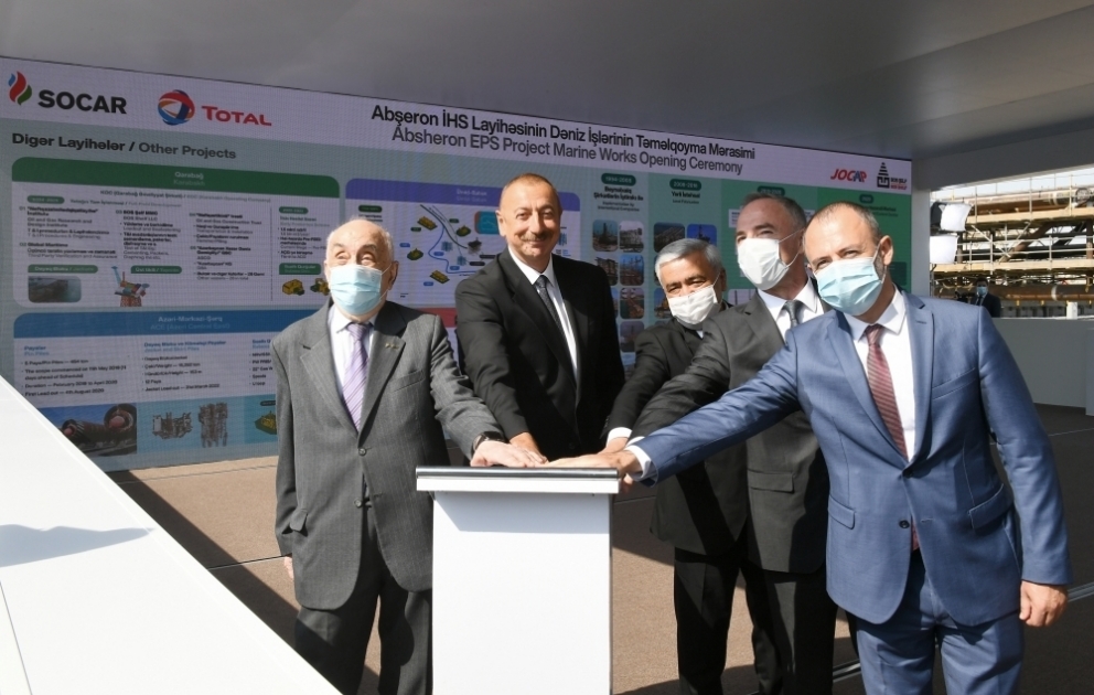 Prezident İlham Əliyev: “Abşeron” qaz-kondensat yatağının yeni mərhələsi başlayır VİDEO