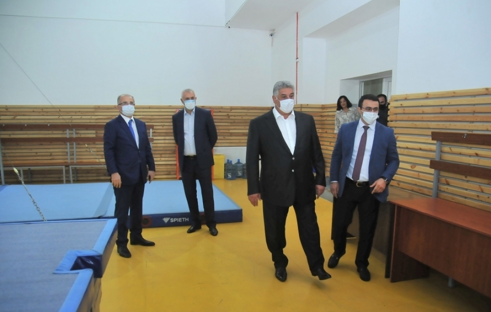 Azərbaycan Dövlət Bədən Tərbiyəsi və İdman Akademiyasında yenidənqurma və bərpa işləri sürətlə davam etdirilir VİDEO