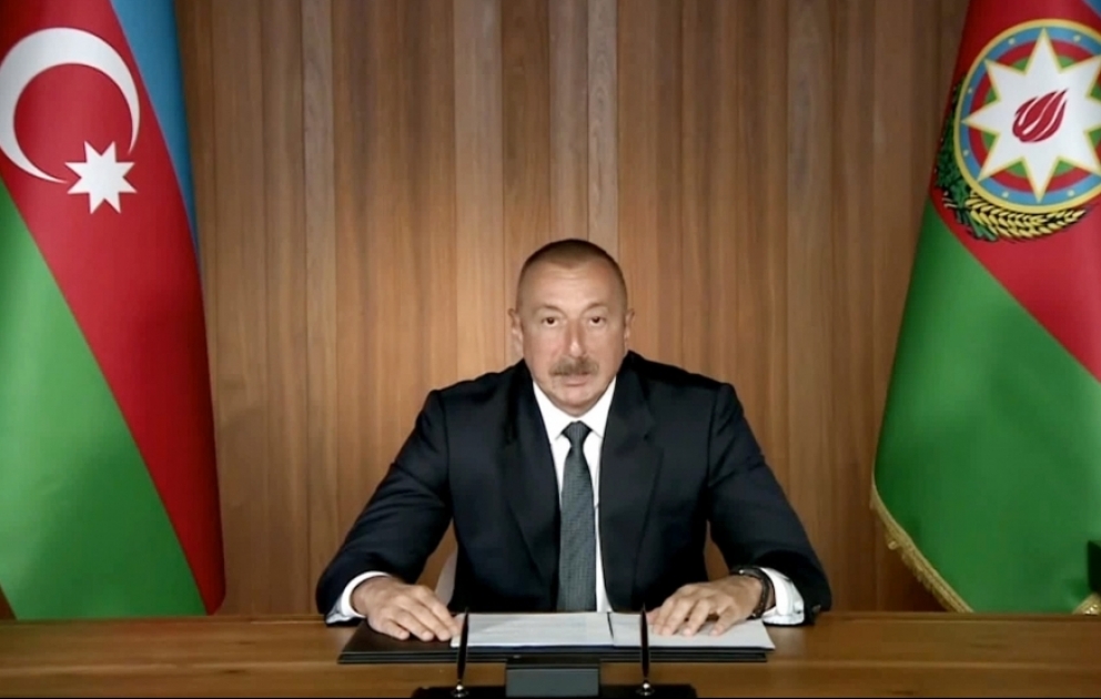 Le président Ilham Aliyev est intervenu au débat général de la 75e session de l’Assemblée générale de l’ONU VIDEO