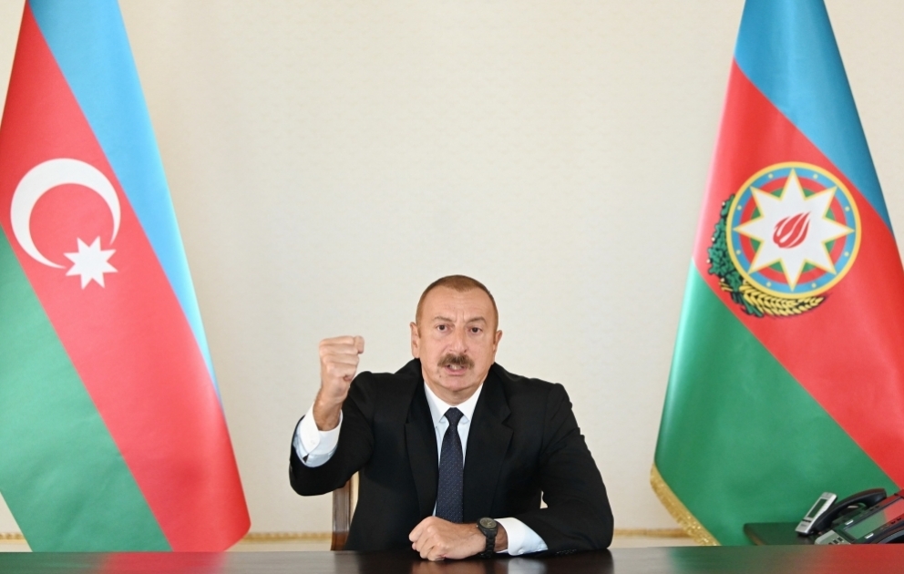 Prezident İlham Əliyev: Bizim işimiz haqq işidir. Biz zəfər çalacağıq! Qarabağ bizimdir, Qarabağ Azərbaycandır! VİDEO