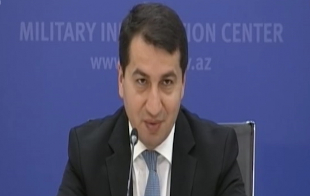Prezidentin köməkçisi: Son günlər Ermənistan tərəfindən tamamilə reallıqdan uzaq saxta məlumatlar hazırlanır VİDEO