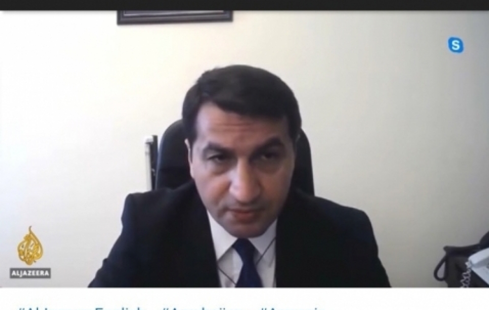 Assistant to President of Azerbaijan highlights Armenia’s provocations on Al Jazeera TV channel VIDEO