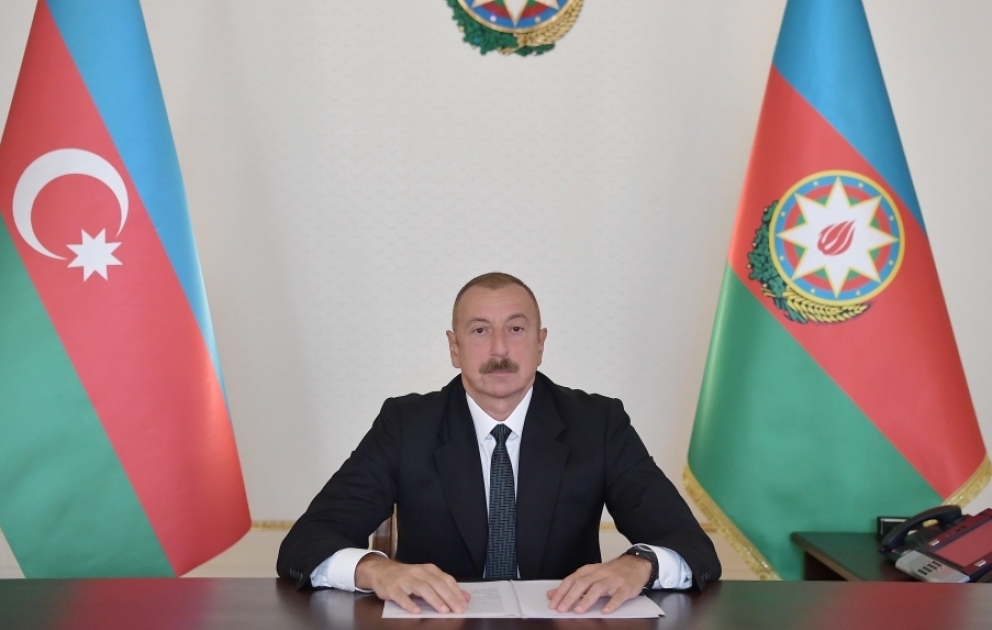 Prezident İlham Əliyev “COVID-19 dövrü və sonrakı dönəmdə Dayanıqlı İnkişaf Məqsədlərinin 2030-cu il Gündəliyinin maliyyələşdirilməsi” mövzusunda dövlət və hökumət başçılarının toplantısında videoformatda çıxış edib VİDEO