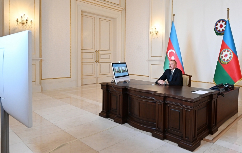 Präsident Ilham Aliyev beantwortet Fragen zur Sendung "60 Minuten" des russischen Fernsehsenders “Russia-1” VIDEO