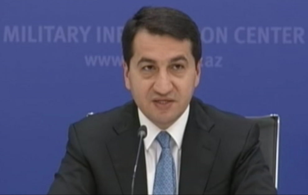 Hikmət Hacıyev: Azərbaycan Ordusu yüksək texnologiyalardan istifadə edərək düşmənin hərbi infrastrukturunu sıradan çıxarır VİDEO