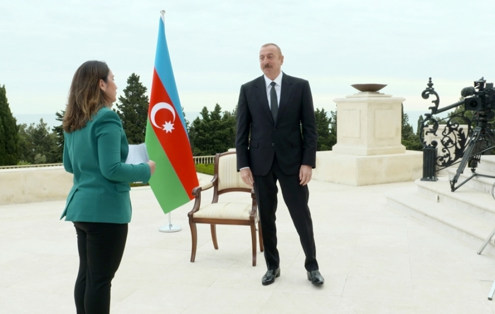 Prezident İlham Əliyev: Ermənistan sülh istəmir, onlar bizim torpaqları həmişəlik işğal altında saxlamaq istəyirlər VİDEO