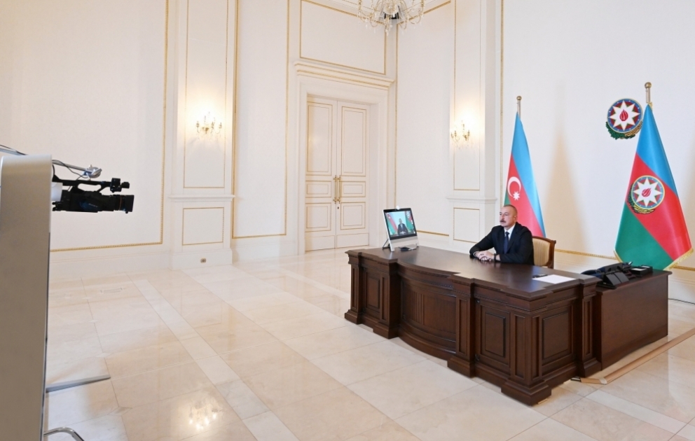 Le président Ilham Aliyev a accordé une interview à la chaîne Al-Arabiya VIDEO