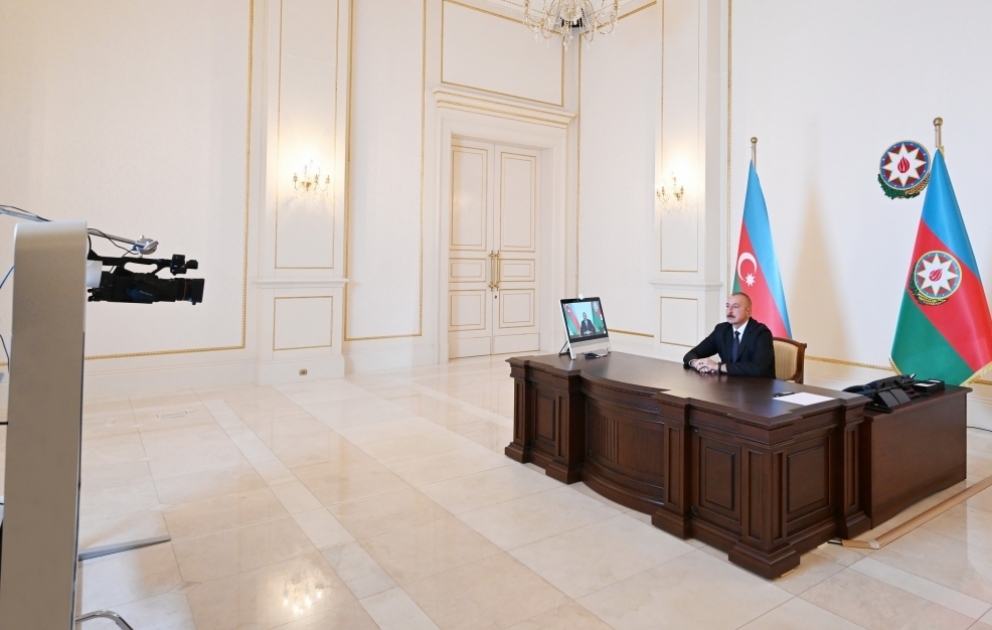Президент Ильхам Алиев дал интервью телеканалу «Аль-Арабия» ОБНОВЛЕНО ВИДЕО