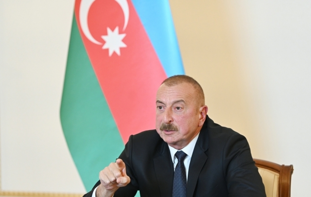 Prezident İlham Əliyev: Azərbaycan xalqının tarixinə zərbə vuran erməni cəlladları ilə biz danışıqlarmı aparmalıyıq? VİDEO