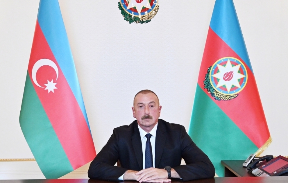 Aserbaidschans Präsident Ilham Aliyev appelliert an aserbaidschanische Bevölkerung VIDEO